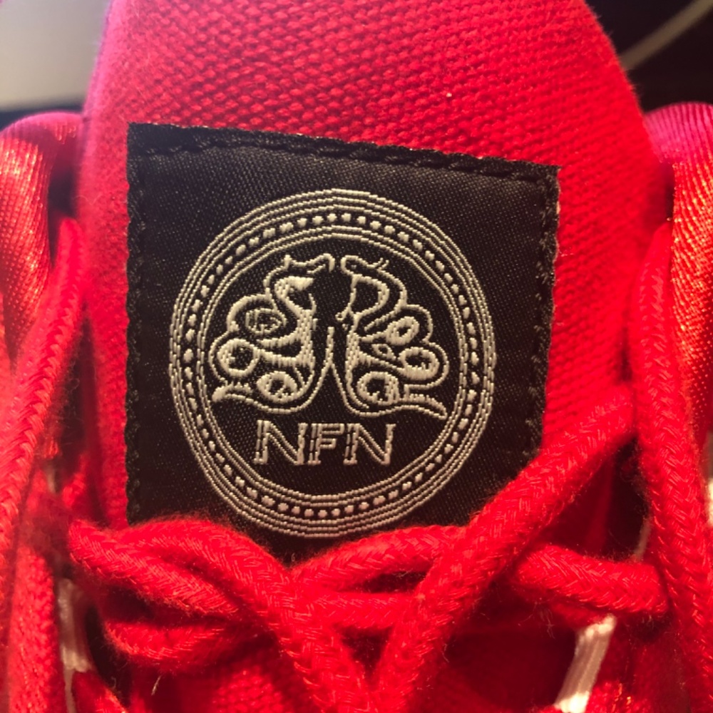 NFN Men’s Red Hightop gym shoes - Picture 5 of 5
